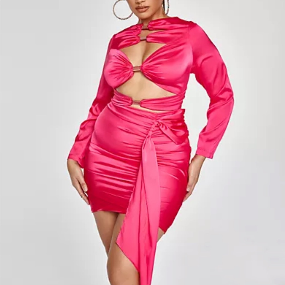 FTF Black Label - Candice Cutout Ruched Dress